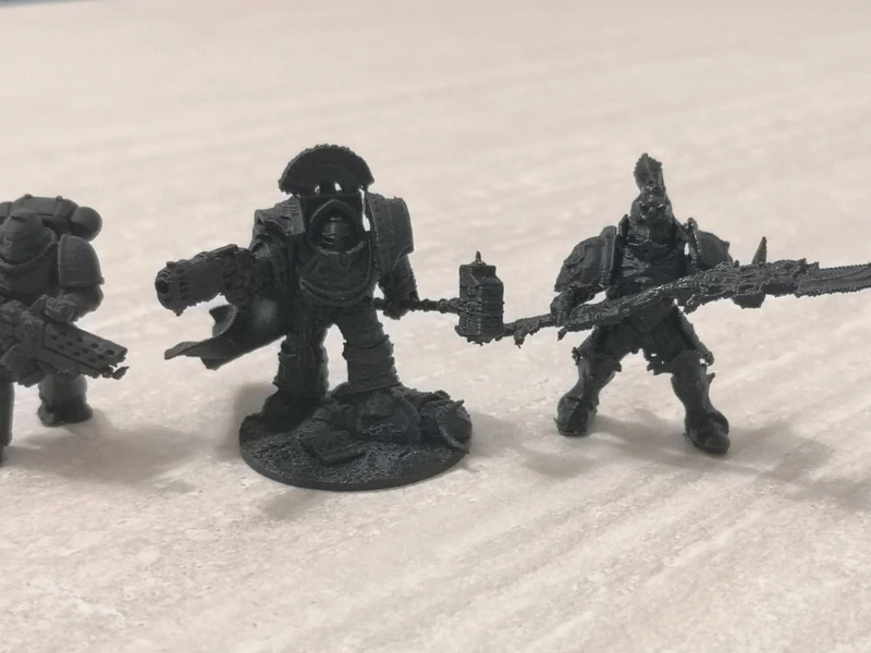 3d printed space marines for tabletop games - unpainted