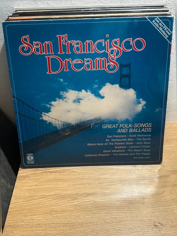 San Francisco Dreams Vinyl LP K-tel Folk Songs Ballads The Byrds Beach Boys Leonard Cohen