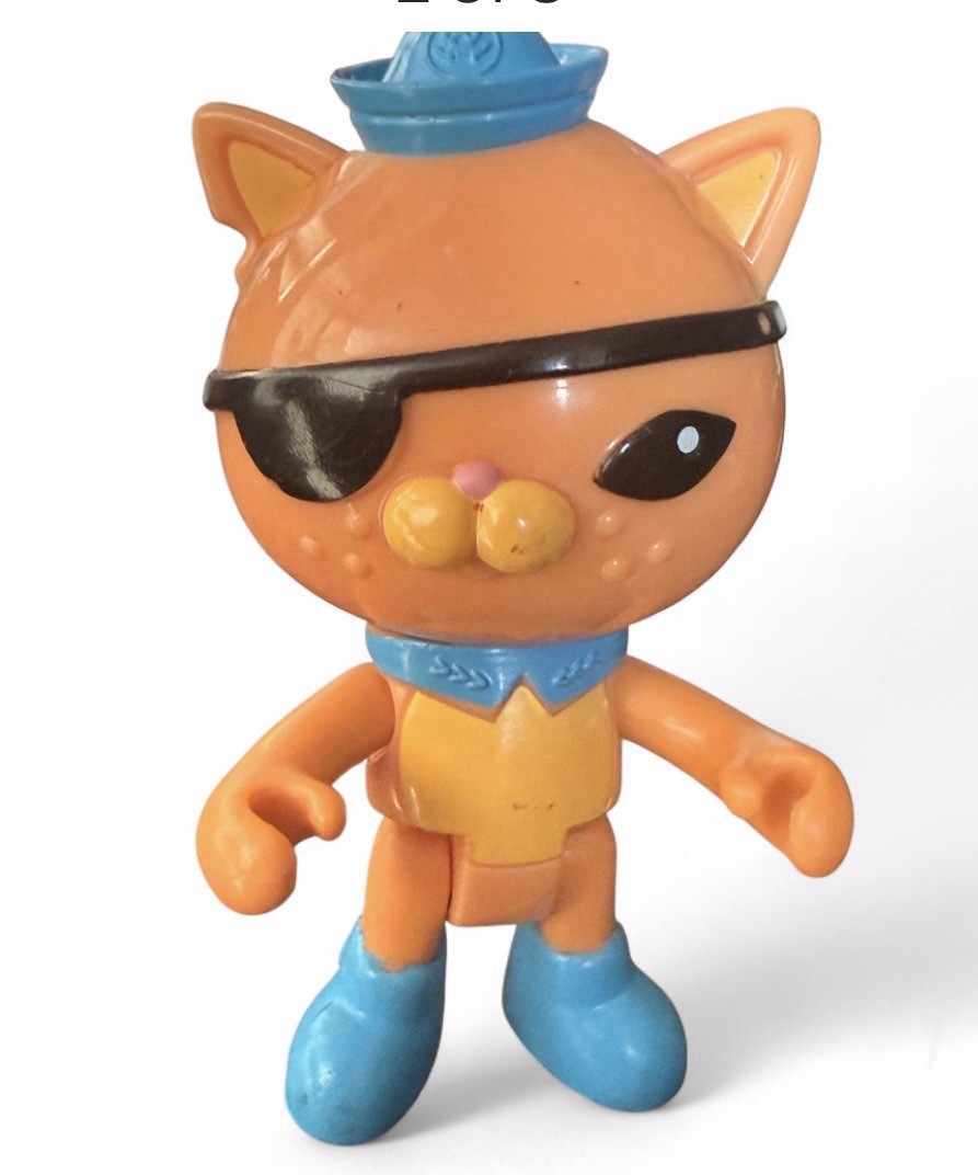 Octonauts Kwazii Octopod toy orange cat jointed small figure 2010