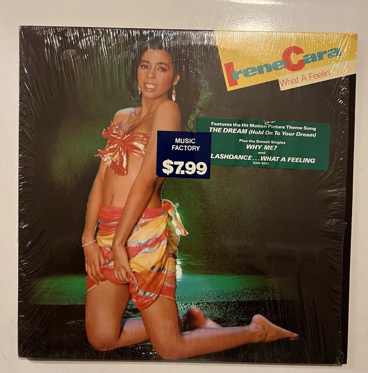 Irene Cara - What A Feelin - 1983 Geffen GHS-4021 LP Vinyl Record Shrink Hype
