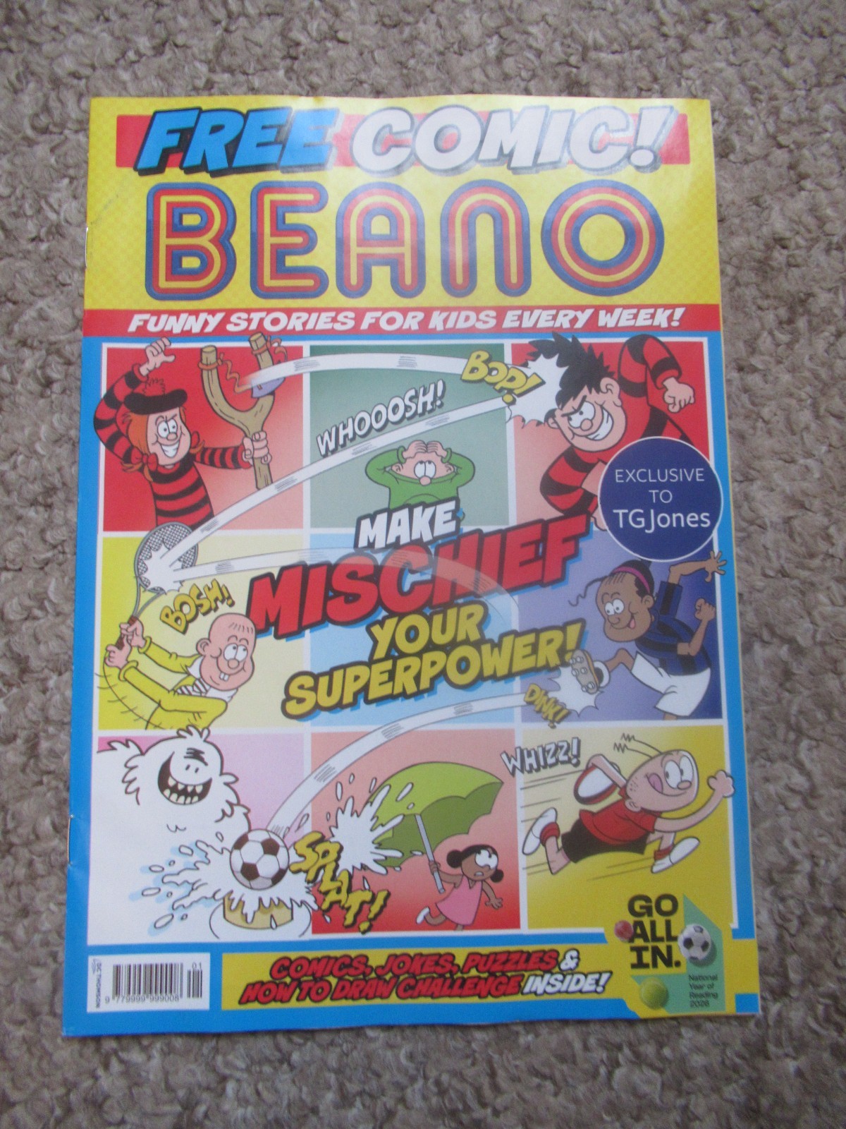 THE BEANO TG JONES EXCLUSIVE COMIC JULY 2026