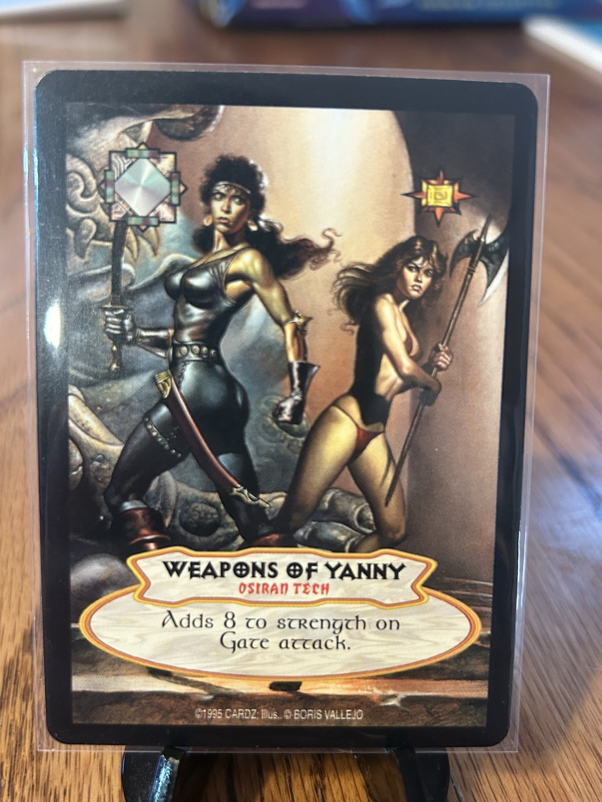Weapons of Yanny - Carta Hyborian Gates CCG (1995 Cardz) Boris Vallejo TCG