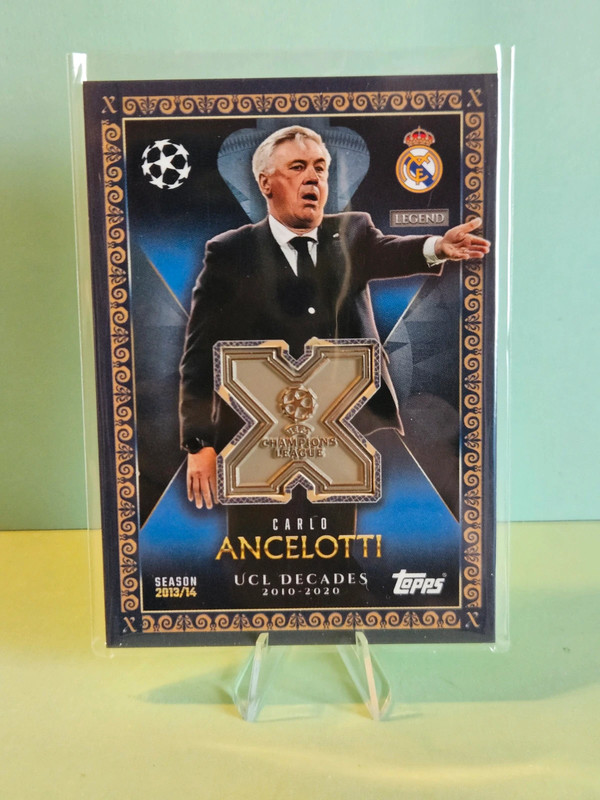 UCLD-ca Carlo Ancelotti | Ucl Relic Karte - Topps Match Attax Extra | Champions League 2025/26