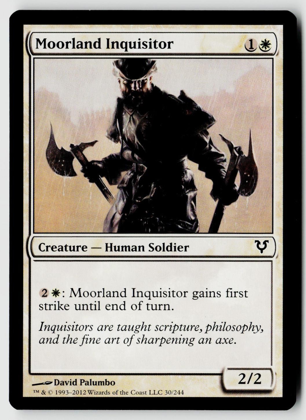 Magic The Gathering Avacyn Restaurato #30 Moorland Inquisitor