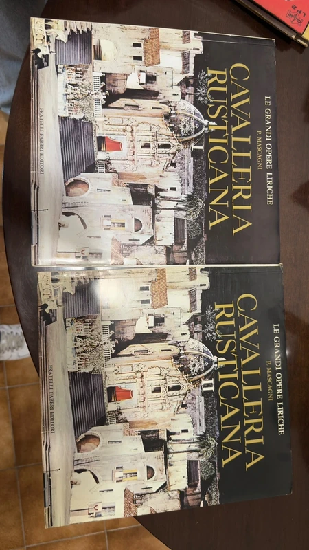 Cavalleria Rusticana Mascagni - Le Grandi Opere Liriche Fabbri - 2 Volumi con Vinili LP