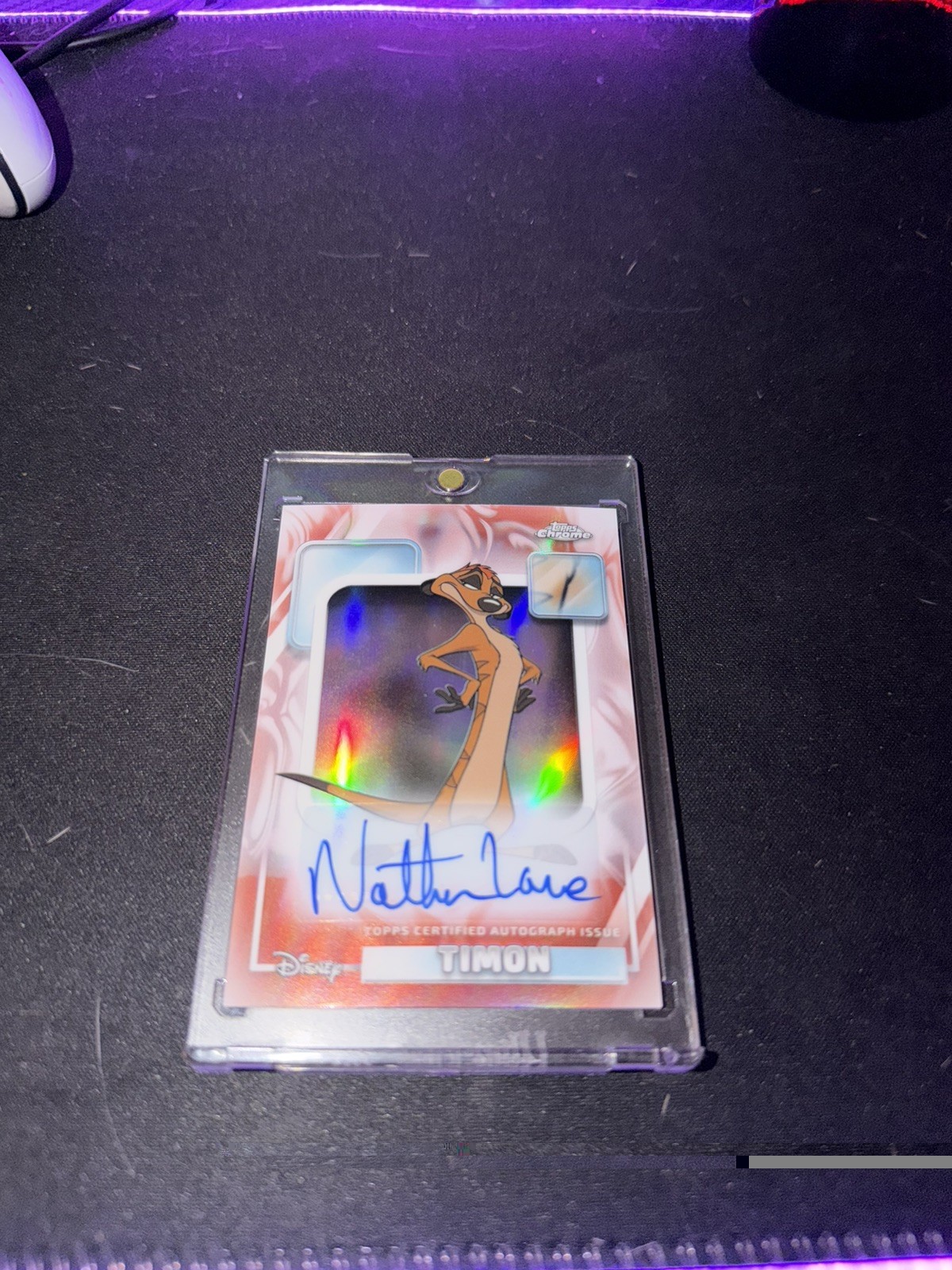 2026 Topps Chrome Disney Re Leone TIMON Nathan Lane AUTO AA-NL