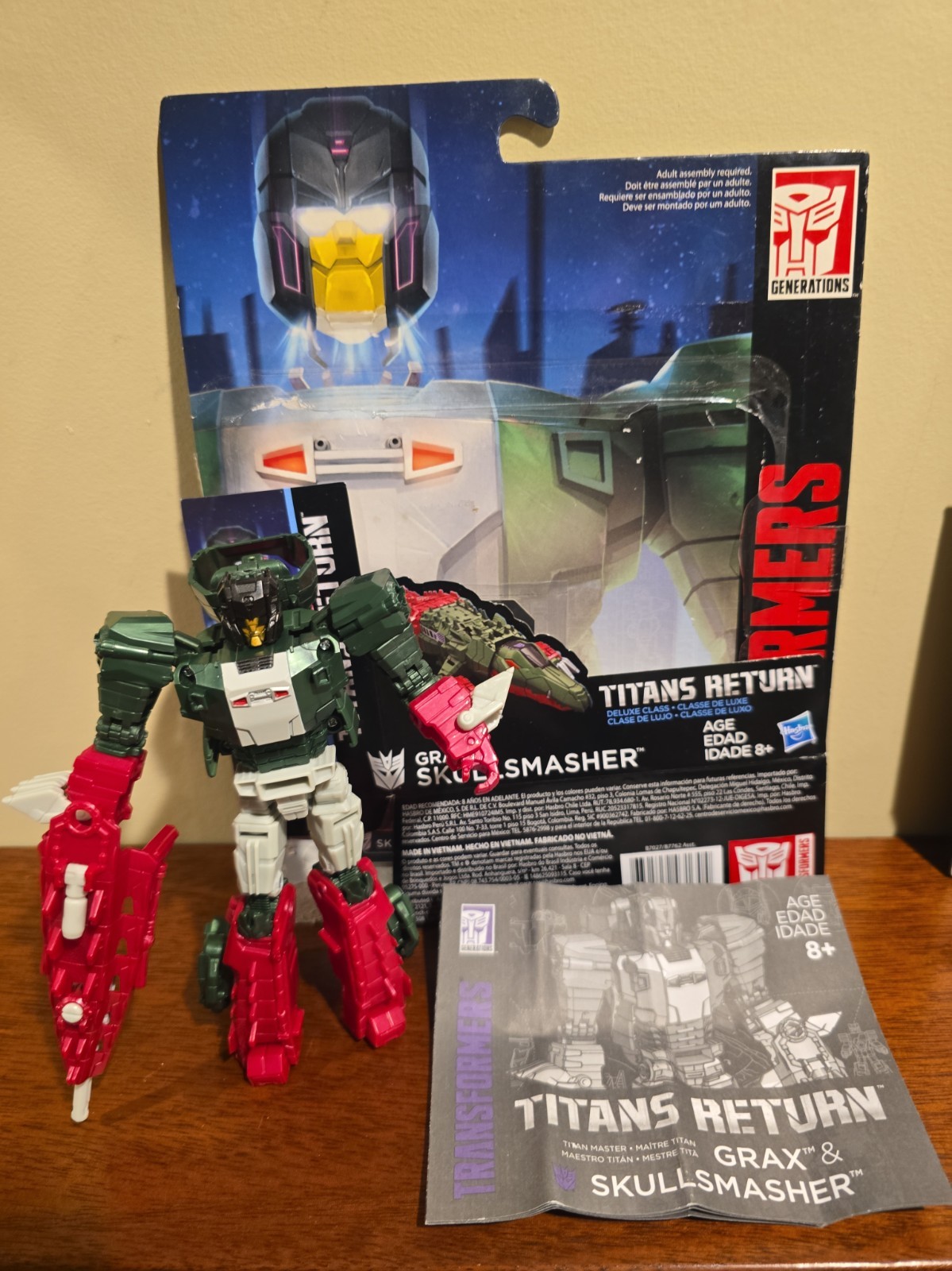 Transformers Titans Return Deluxe Class Grax & Skullsmasher Loose Complete 