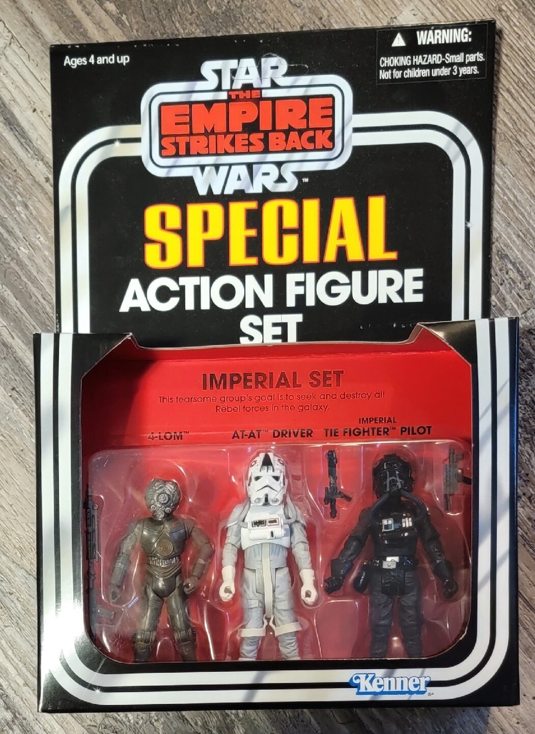 Star Wars L'Impero Colpisce Ancora Speciale Action Figure Set Imperiale 4-Lom At-At