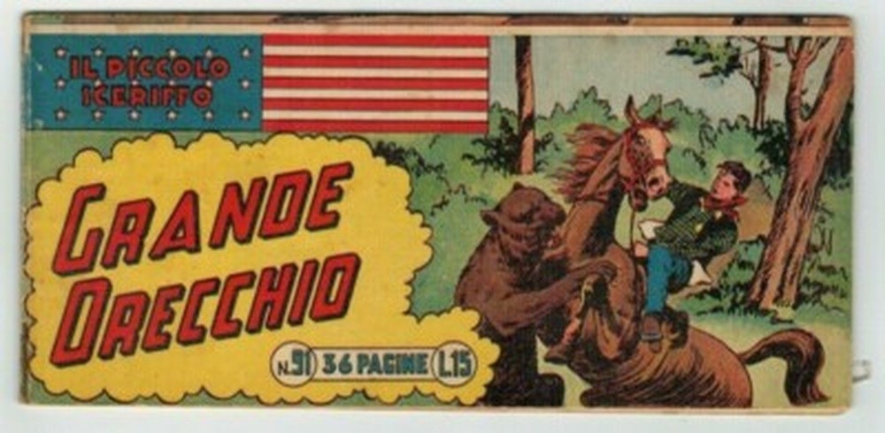 STRISCIA ORIGINALE IL PICCOLO SCERIFFO I SERIE N. 91 DEL 1950 - RARO