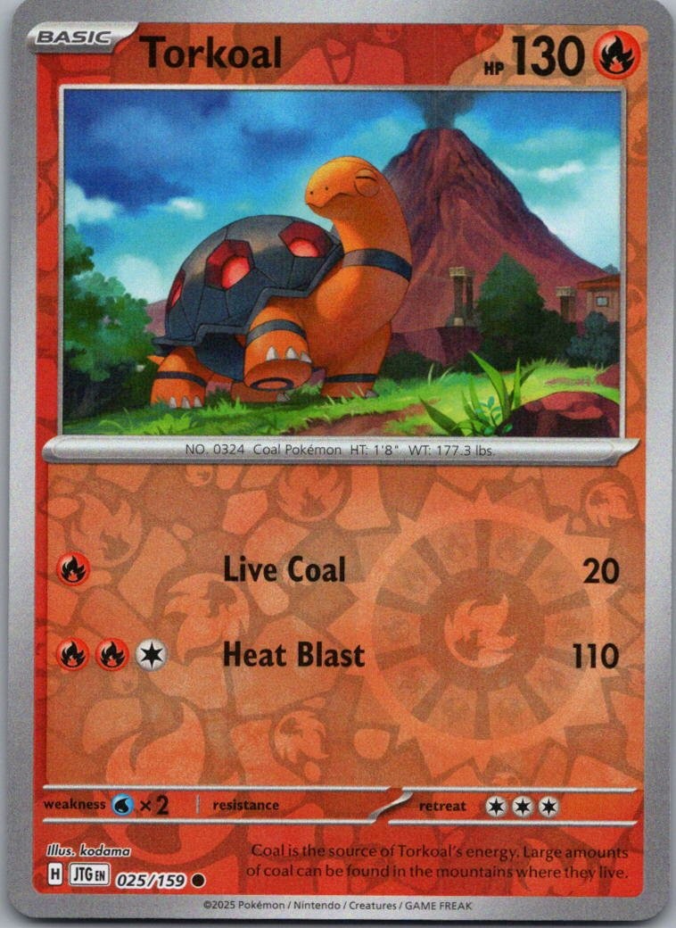Torkoal Reverse Holo Common SV09: Viaggio Insieme 025/159 quasi nuovo