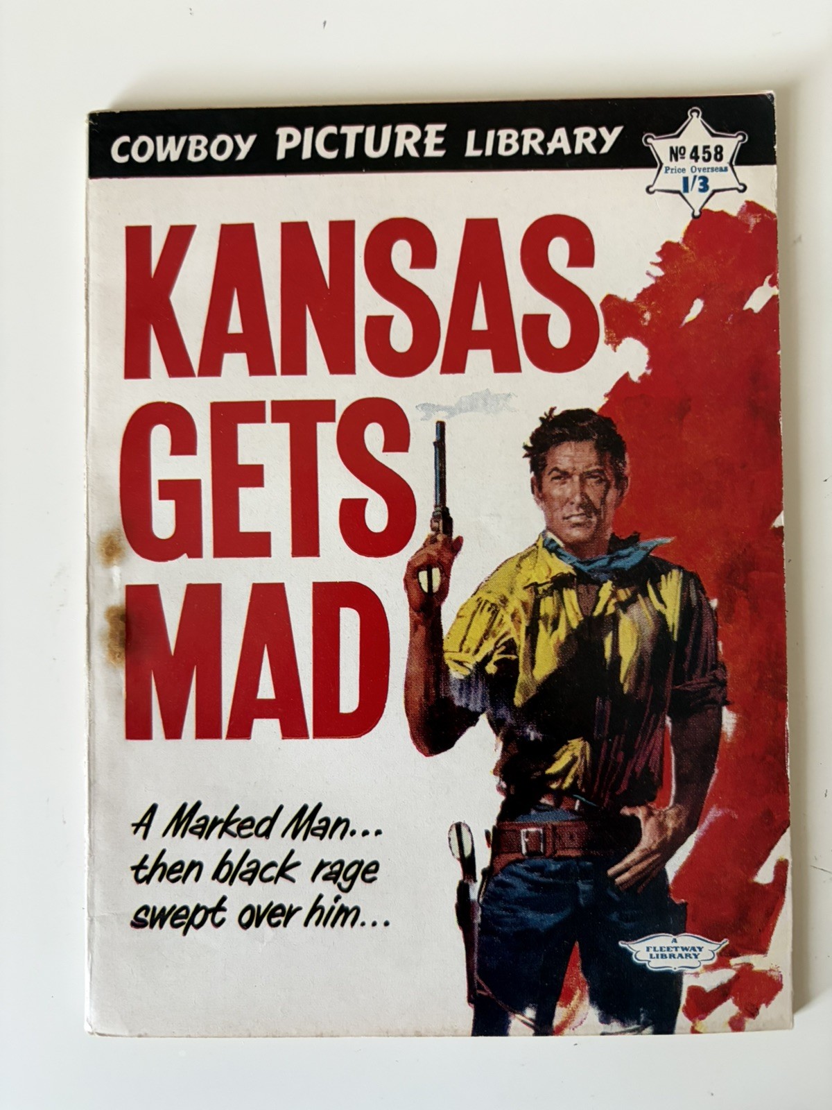 Cowboy Picture Library Comic No. 458 Kansas gets mad