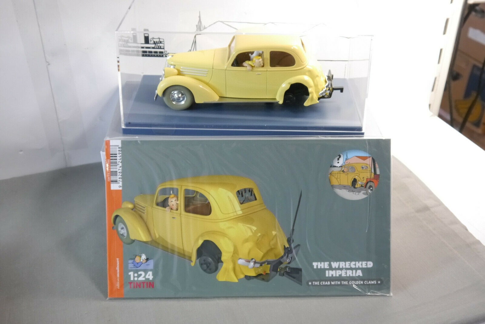 TIM & STRUPPI Tintin L'auto incidentata Imperia modellino auto 29961 Moulinsart 1/24