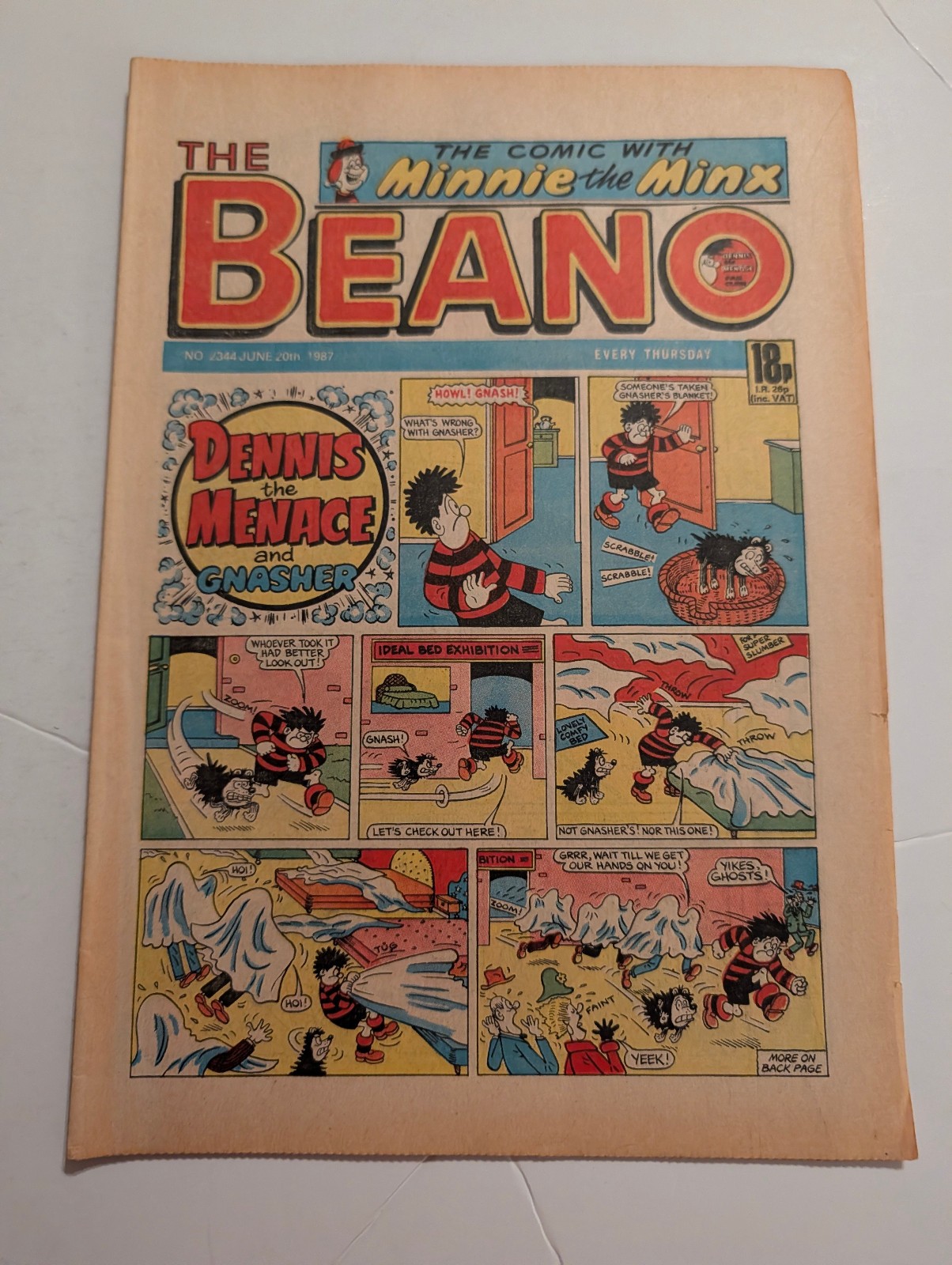 Beano Comic No 2344 June 20th 1987.