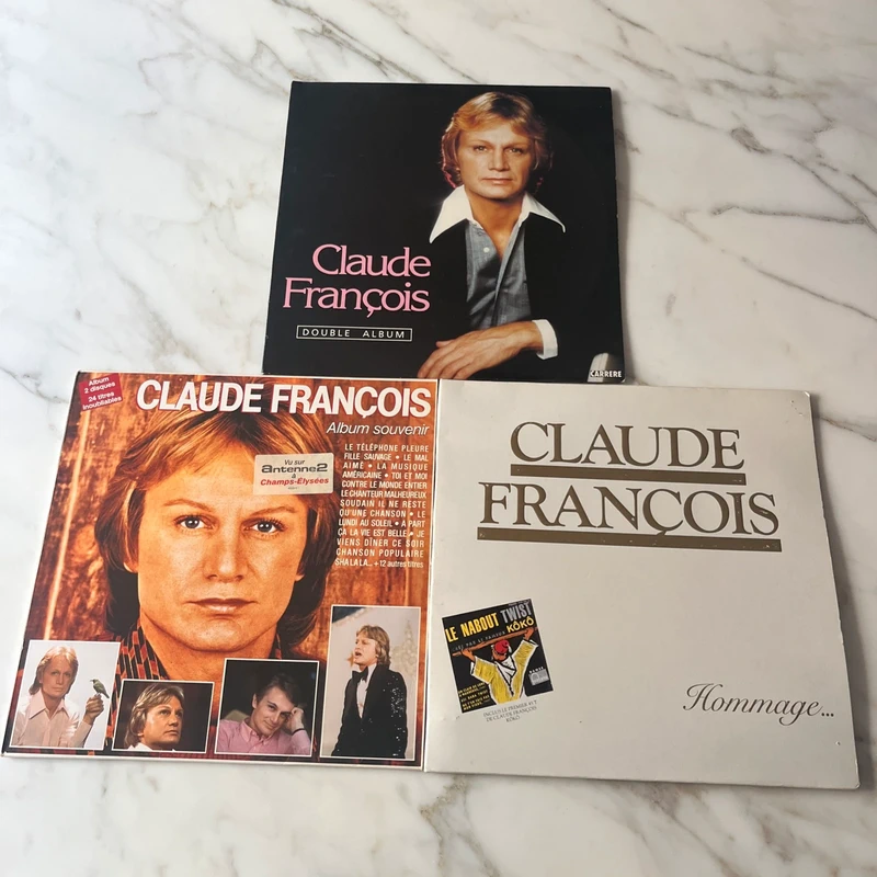 Lot de 3 33T Claude Francois