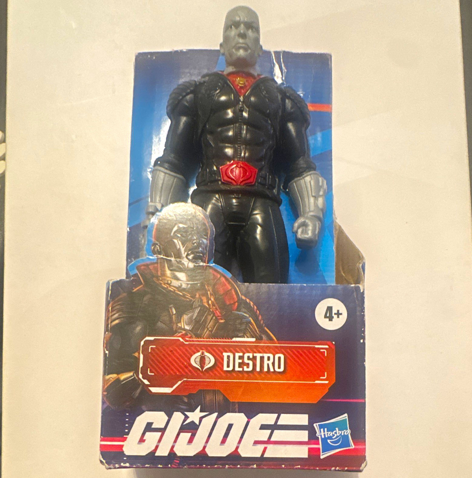 Hasbro G.I. Joe Destro Action Figure 4+ 2022 Black Gray Red Color