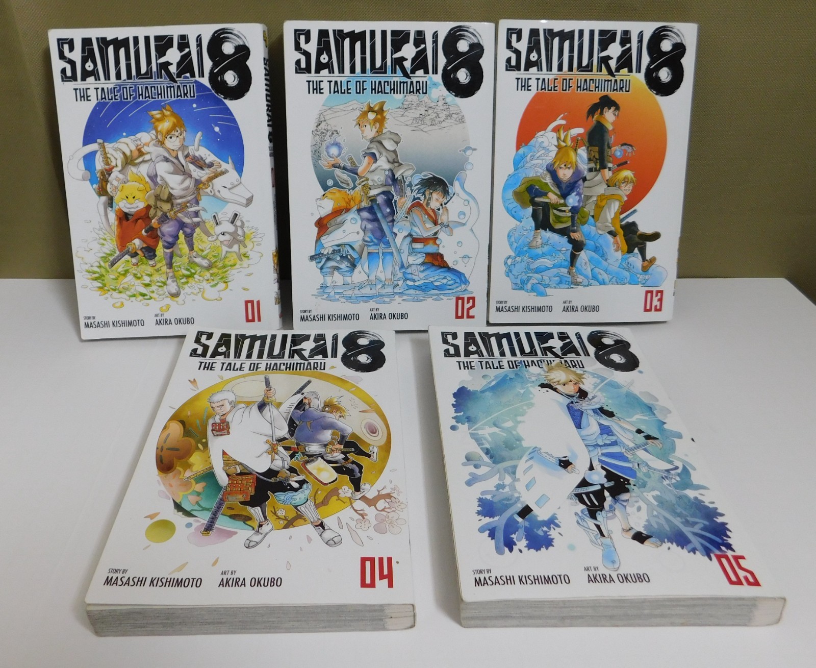 Samurai 8 The Tale of Hachimaru Vol 1 - 5 di Masashi Kishimoto manga inglese