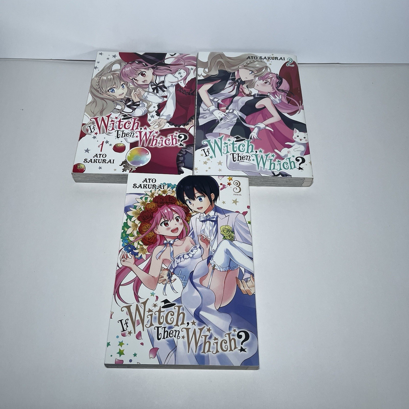 Se Strega, allora quale? Lotto manga vol. Copertina morbida inglese 1-3 Ato Sakurai