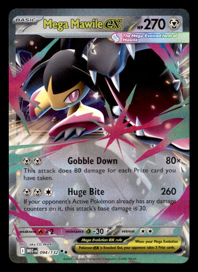 Mega Mawile ex Holo Doppia Rara ME01: Mega Evoluzione 094/132 NM