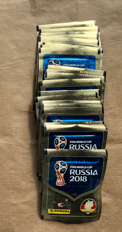 Panini 2018 25 pakjes russia wk worldcup