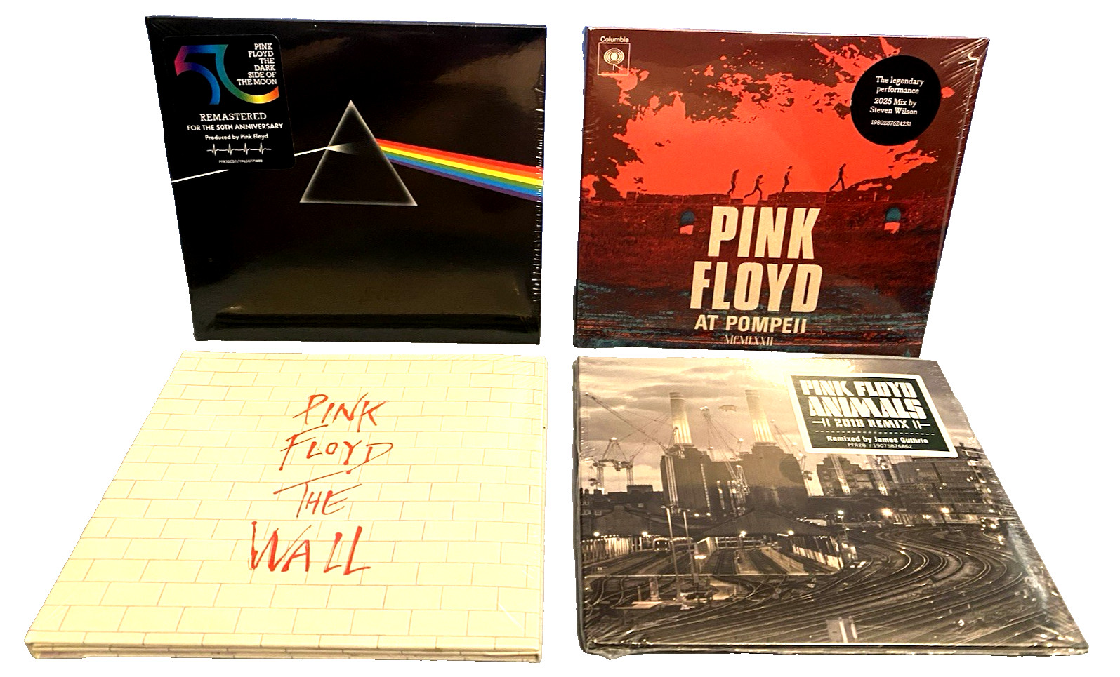 PINK FLOYD Delicate Sound Of Thunder The Wall Dark Side Pompeii *NEW 6 CDs Total