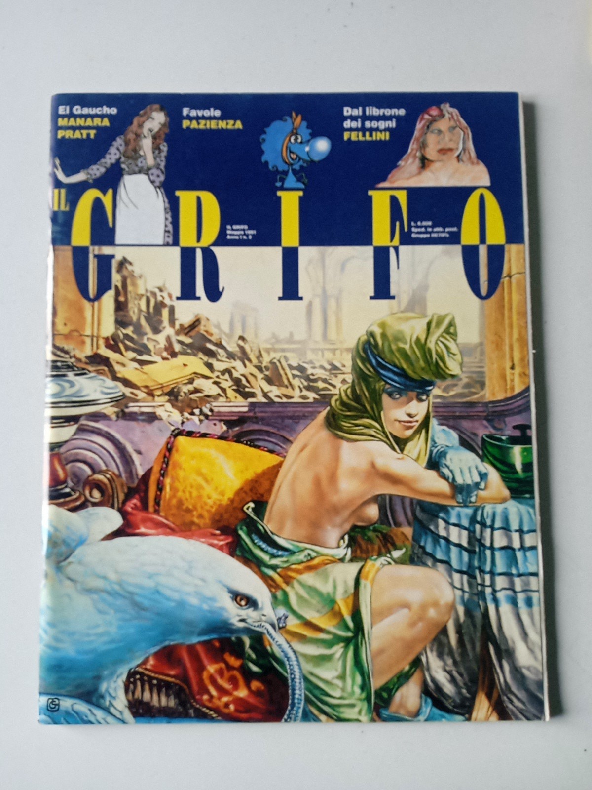 Il Grifo, Anno 1, Numero 2, 1991. Pazienza, Manara, Pratt, Crepax...