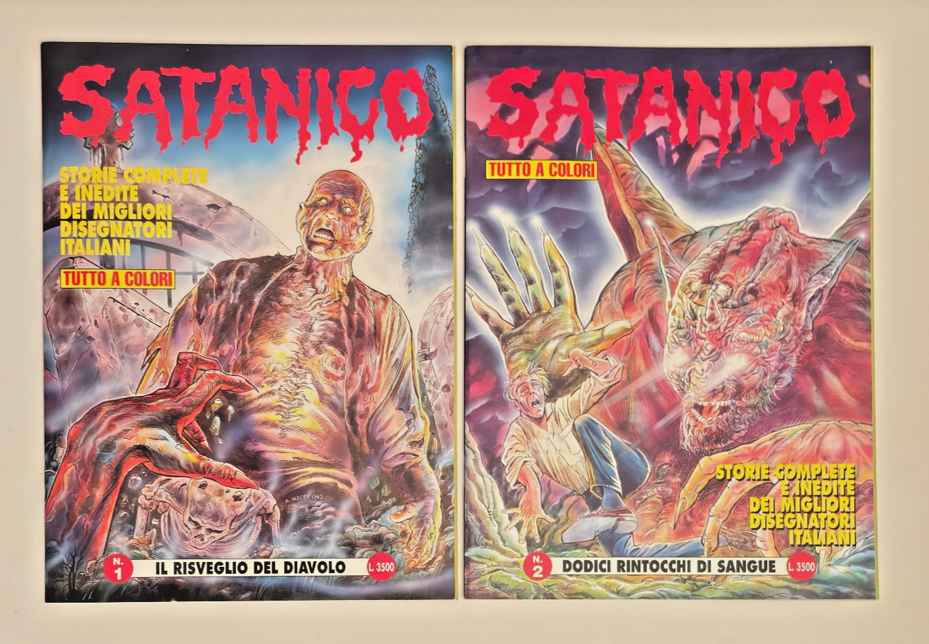 Satanico 1-2 Tutto a Colori Fenix 1994 Horror Splatter Mai Sfogliati
