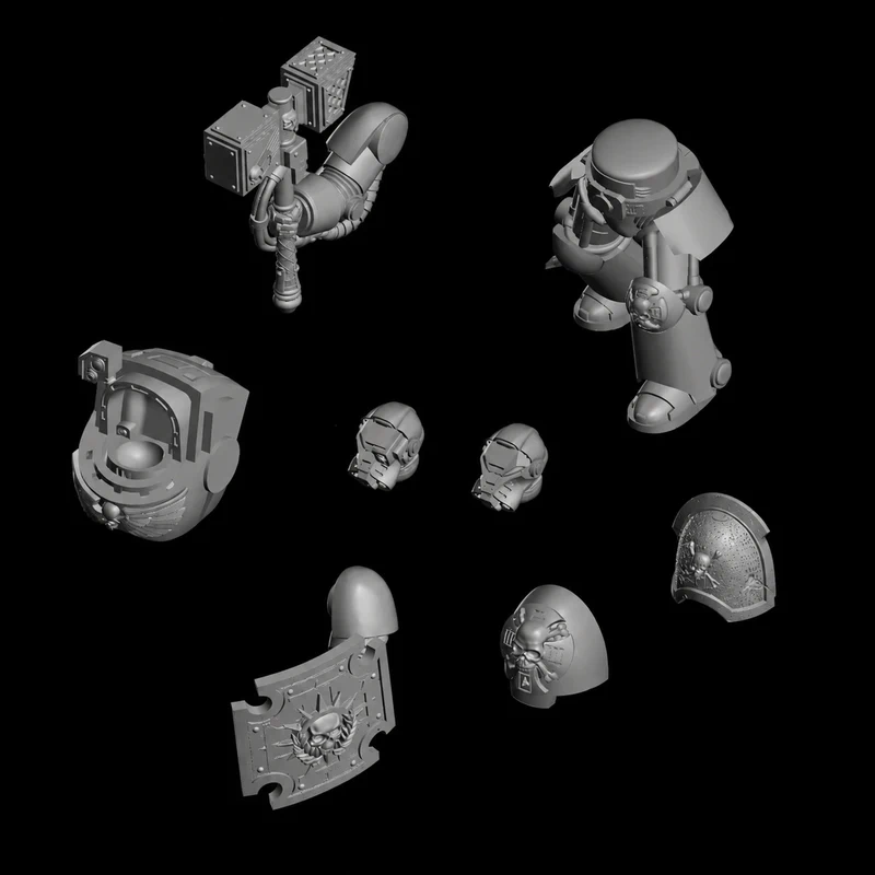 Warhammer40k 5 Terminator Shield/Hammer.
