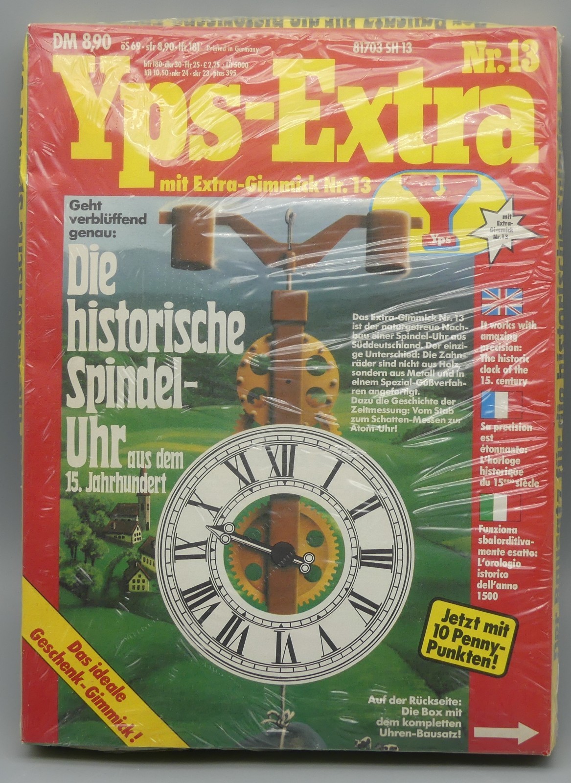 YPS-EXTRA con EXTRA-GIMMICK n.13 NUOVO + IMBALLO ORIGINALE LO STORICO OROLOGIO A MANDRINO RARO