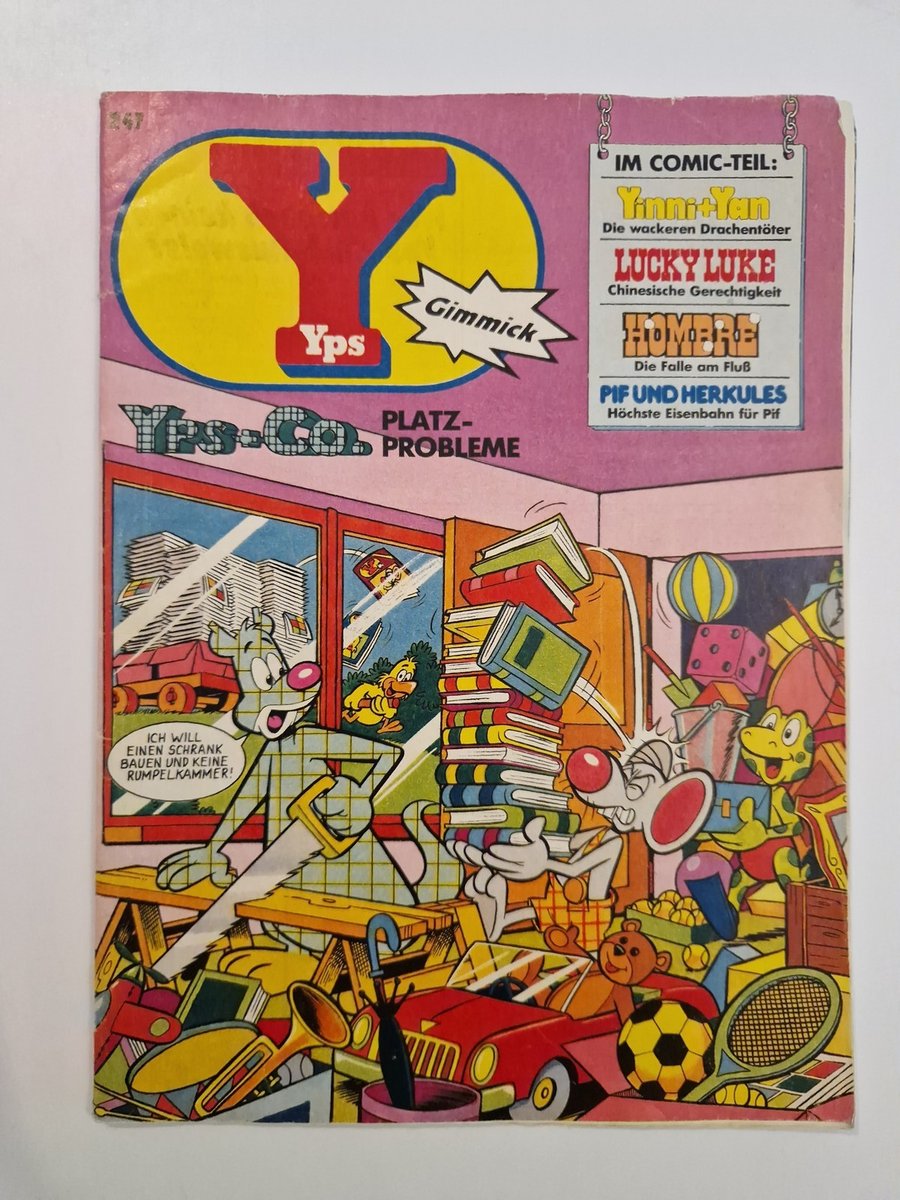 Quaderno YPS n.247 senza espediente, con Lucky Luke, Robin Ausdewald, Pif ed Ercole