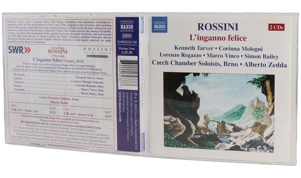 Rossini L'inganno felice Naxos 2 CD Box Set 2008