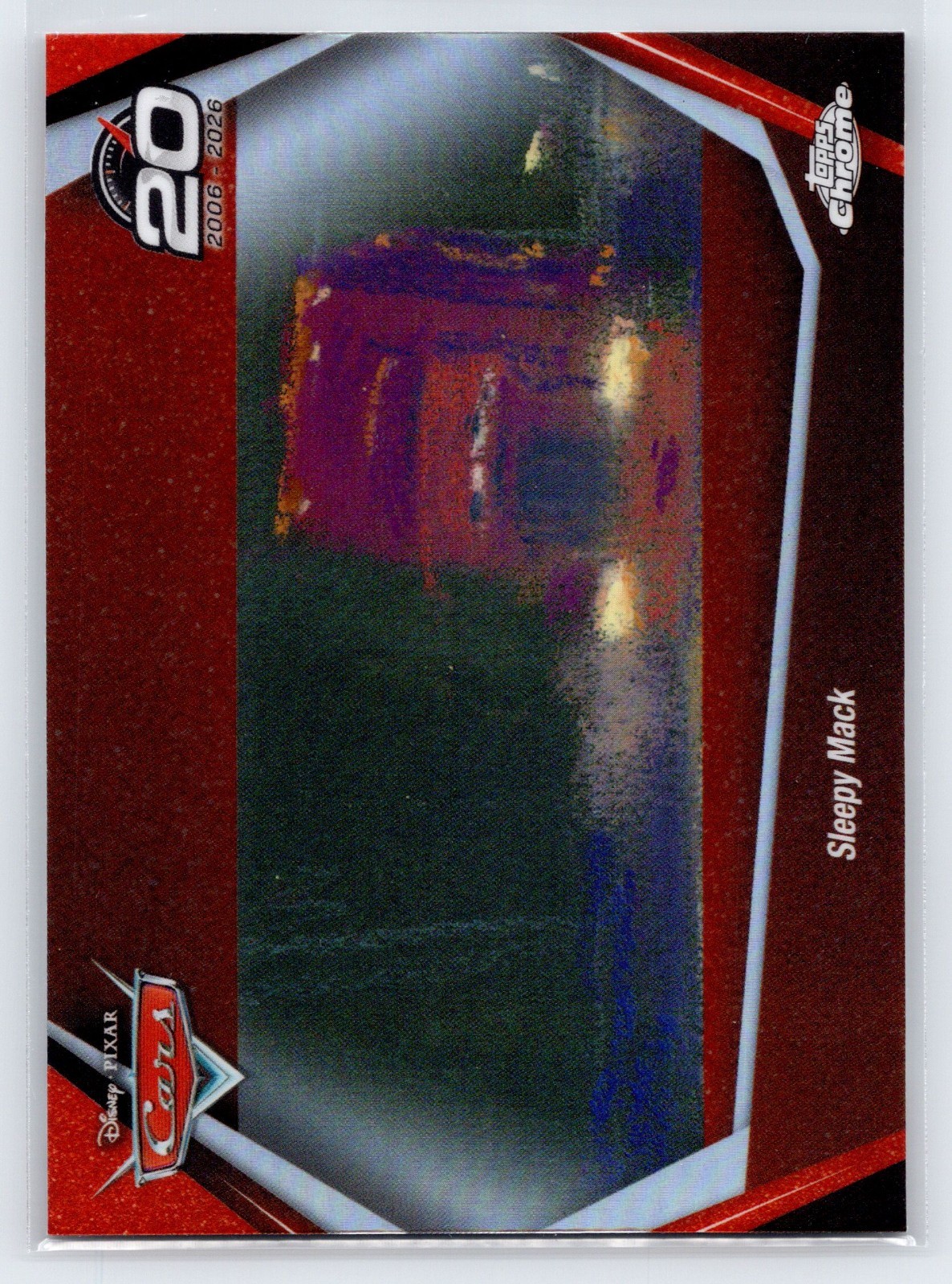 2026 Topps Disney Chrome Cars 20° anniversario Sleepy Mack CRS-2