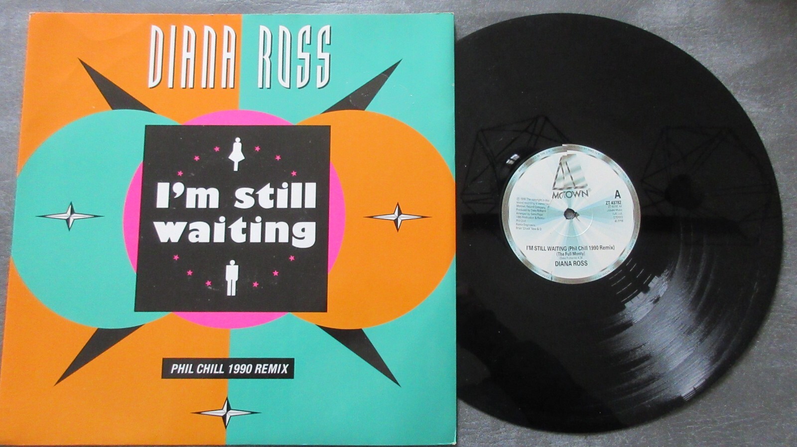Diana Ross I'm Still Waiting Remix & Original Version 12" 1990 *EX/NEAR MINT*