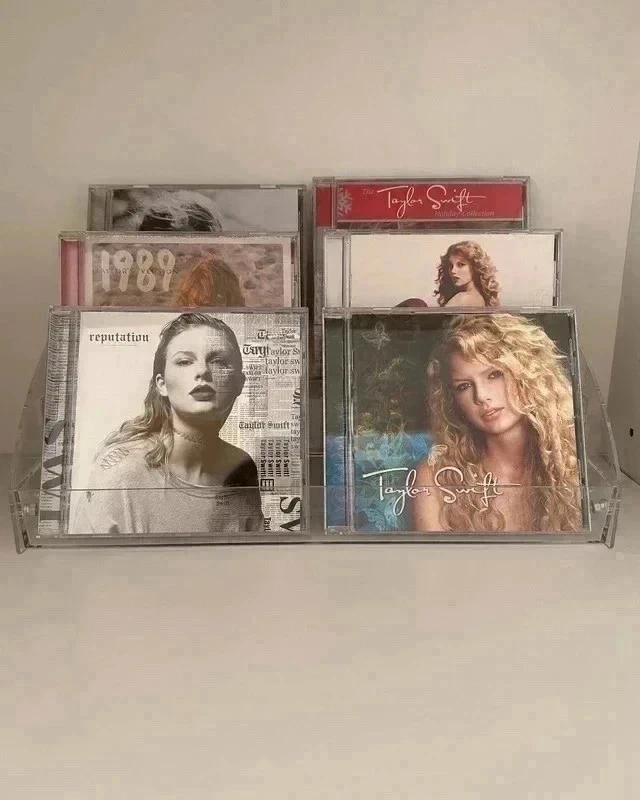 Suporte de acrílico para cd's (cd's não incluídos)