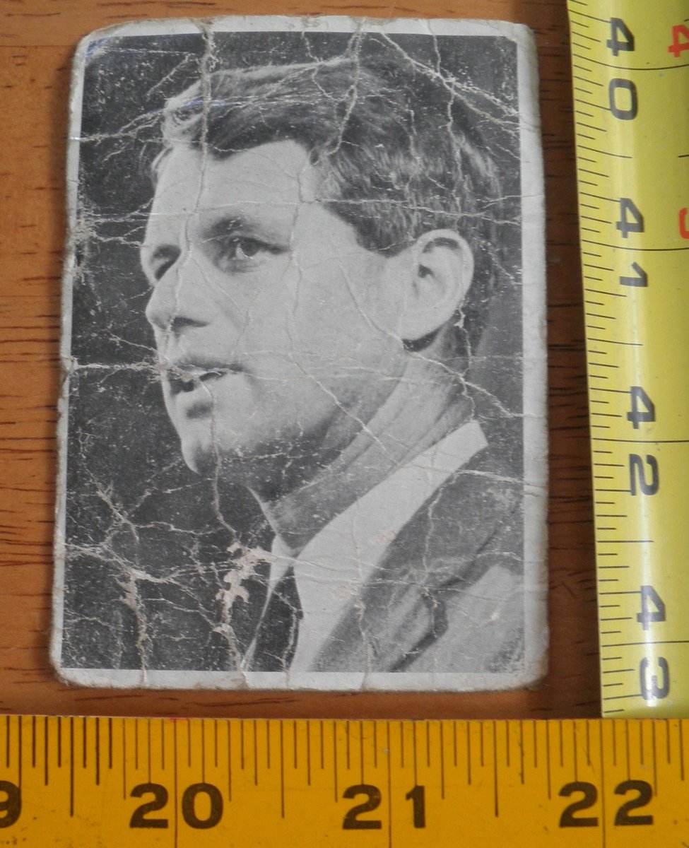1964 Robert F. Kennedy gum card #12 condizioni grezze P.C.G.C.