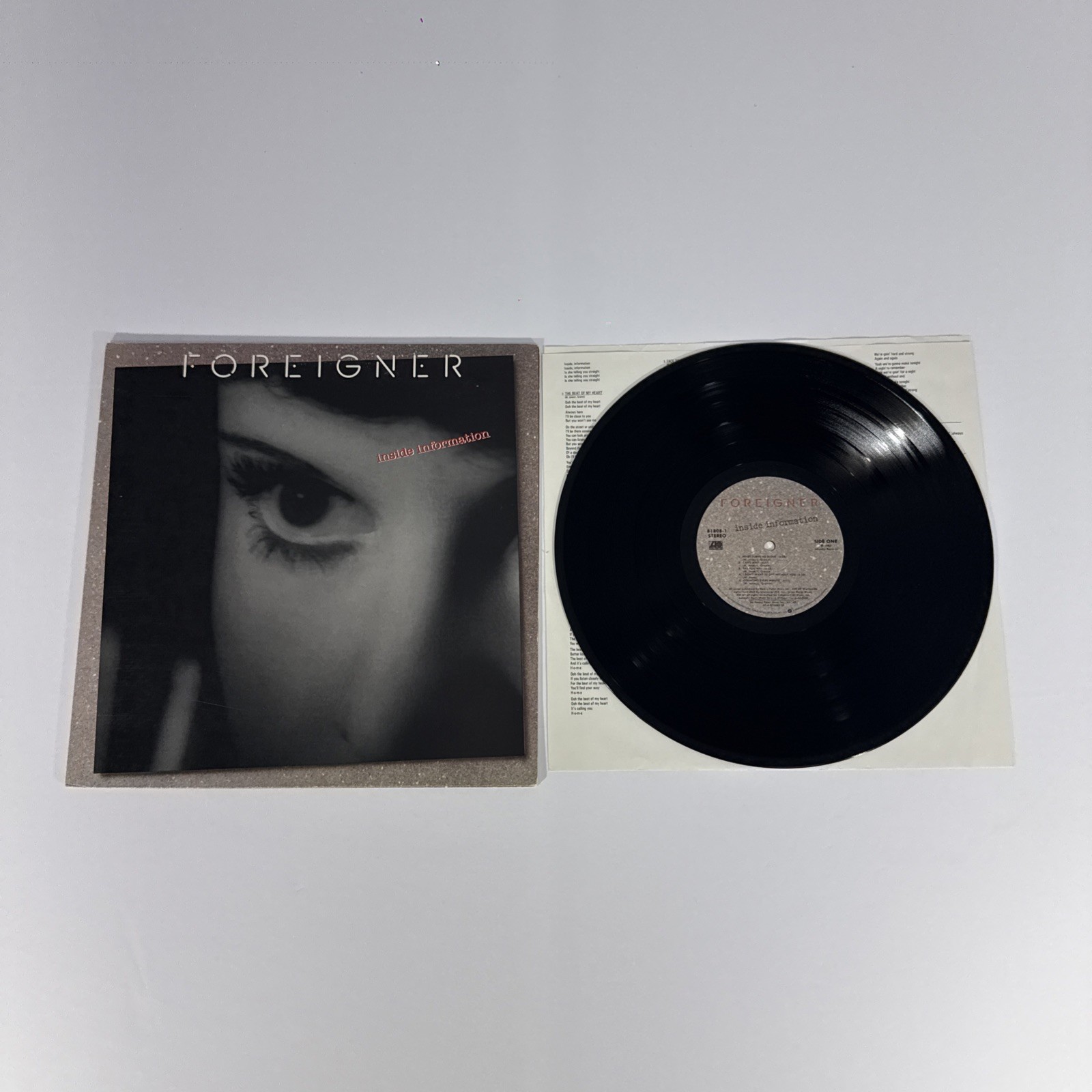 FOREIGNER Inside Information (Record 1987) Used Original Pressing