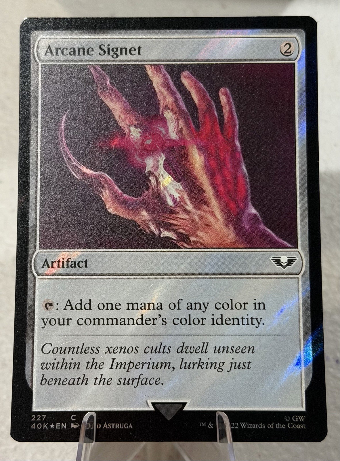 MTG Arcane Signet (227) Surge Foil Warhammer 40k Magic