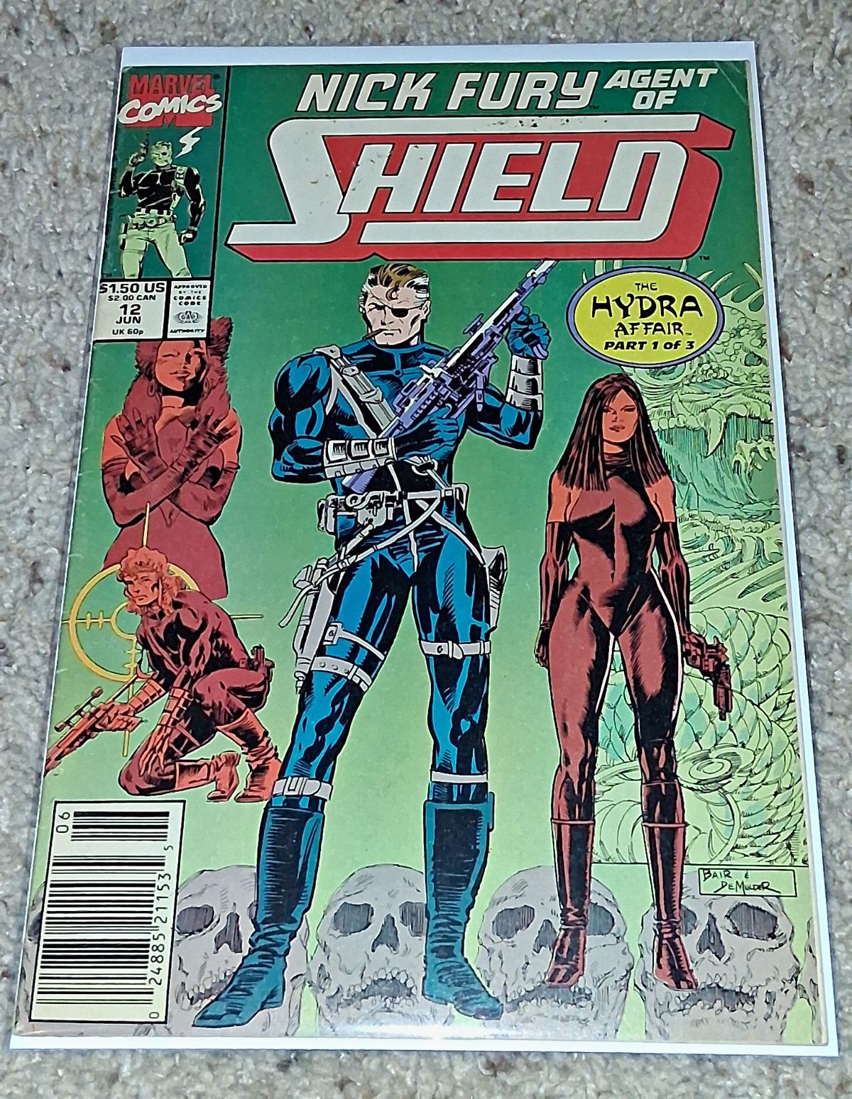 Nick Fury Agent of SHIELD #12 (giugno 1990, Marvel Comics) The Hydra Affair
