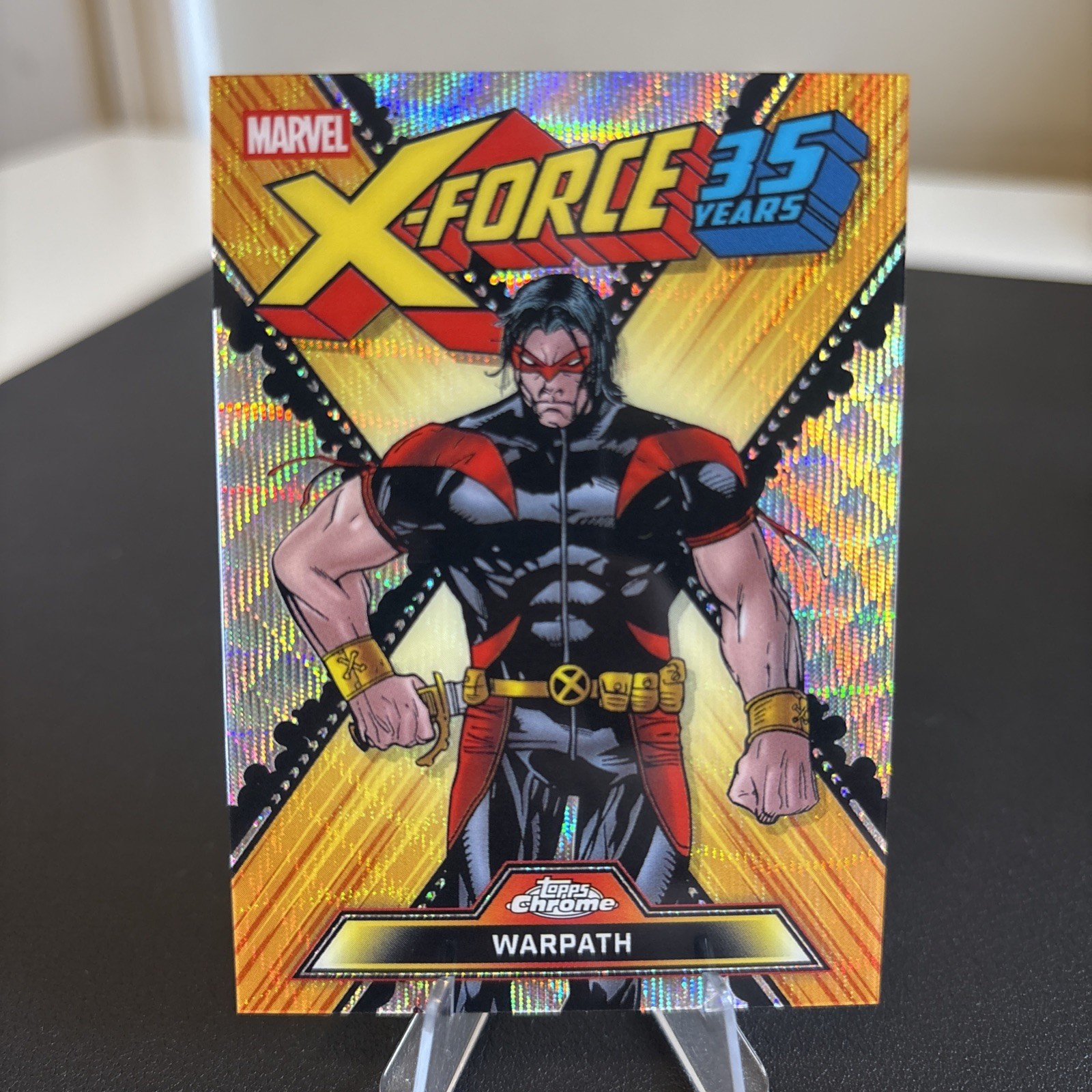 2026 Topps Chrome Marvel Comics #XF-10 Warpath X-Force 35° anniversario