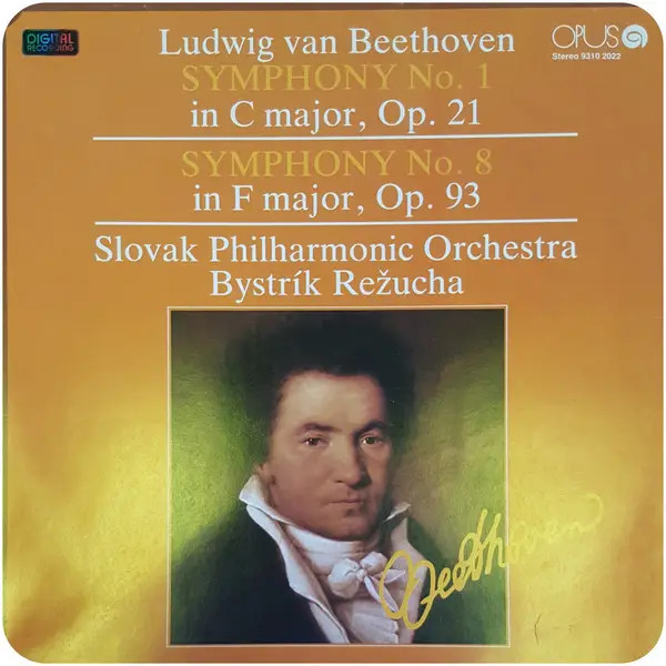 Beethoven LP In Vinile 33 U/min Symphony No. 1 Op. 21 & Symphony No. 8 Op.