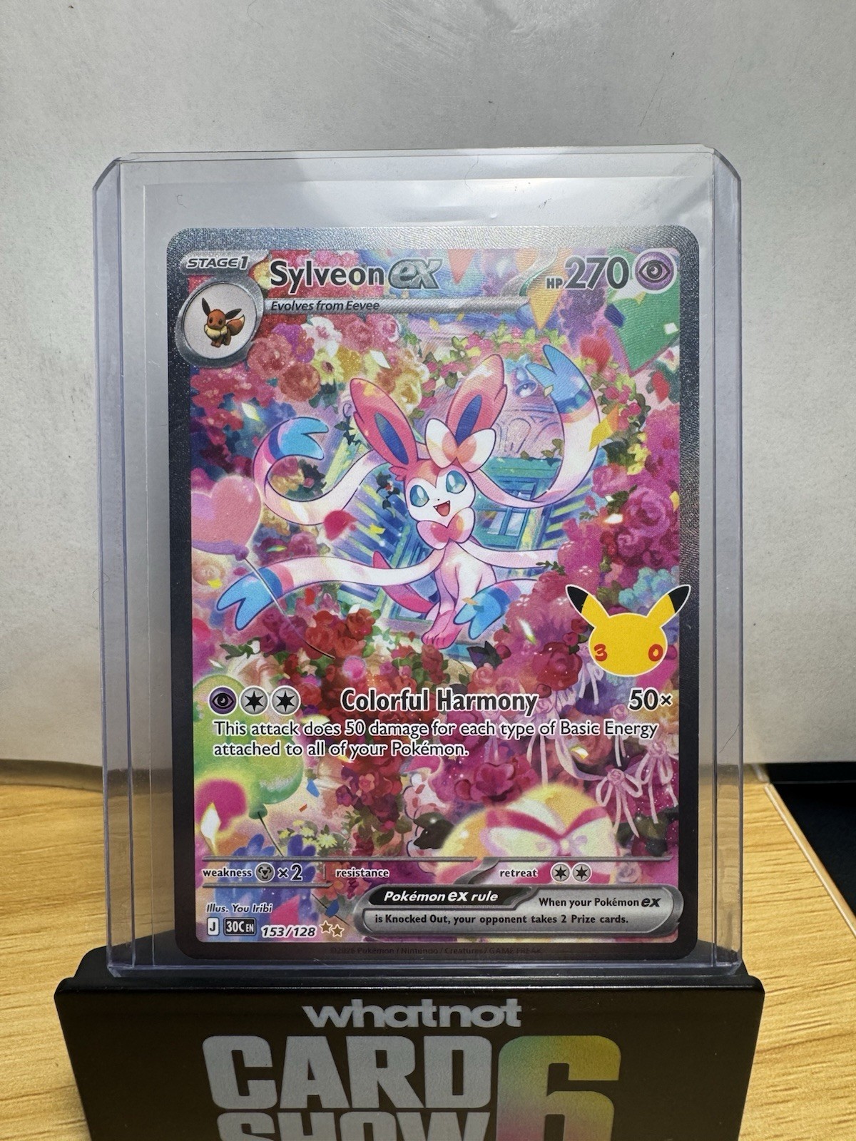 Pokemon 30° Anniversario Sylveon Ex Illustrazione Speciale Rara SIR 153/128🔥🔥
