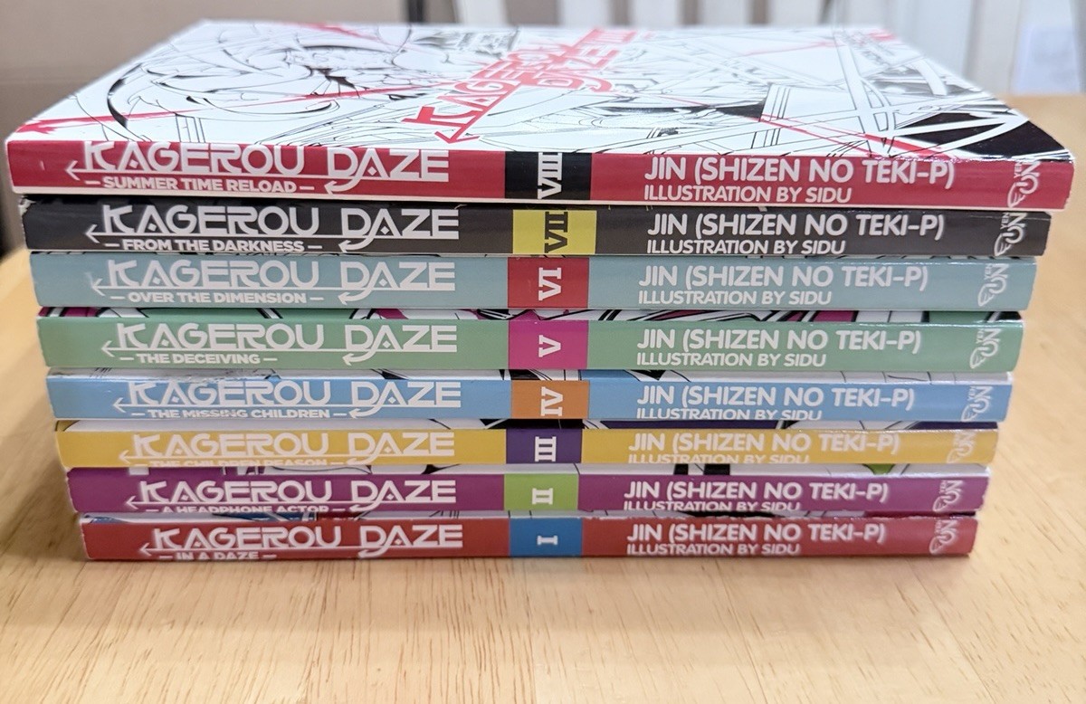 Kagerou Daze Light Novel 1-8 inglese completo