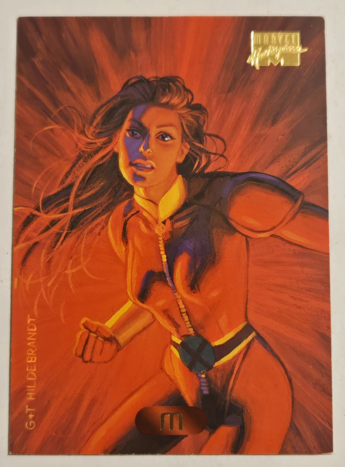 M 1994 Marvel Masterpieces Fleer BASE Trading Card #69 Edge Wear vedi foto Z28 