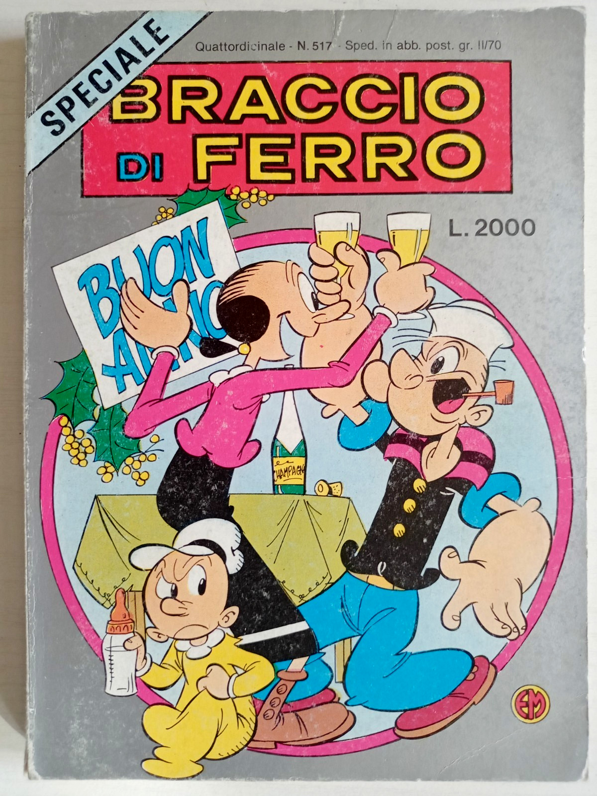 BRACCIO DI FERRO ED.BIANCONI N°517 DEL 1988 ALBO SPECIALE - H