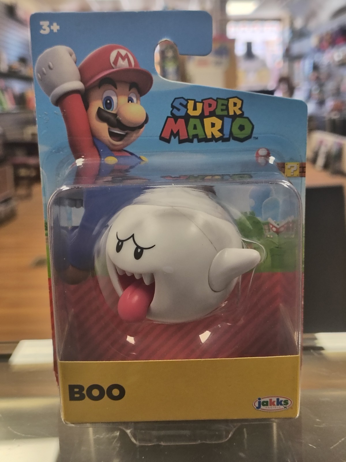 NEW Jakks Pacific 40547 World of Nintendo 2.5" Super Mario BOO Ghost Mini-Figure