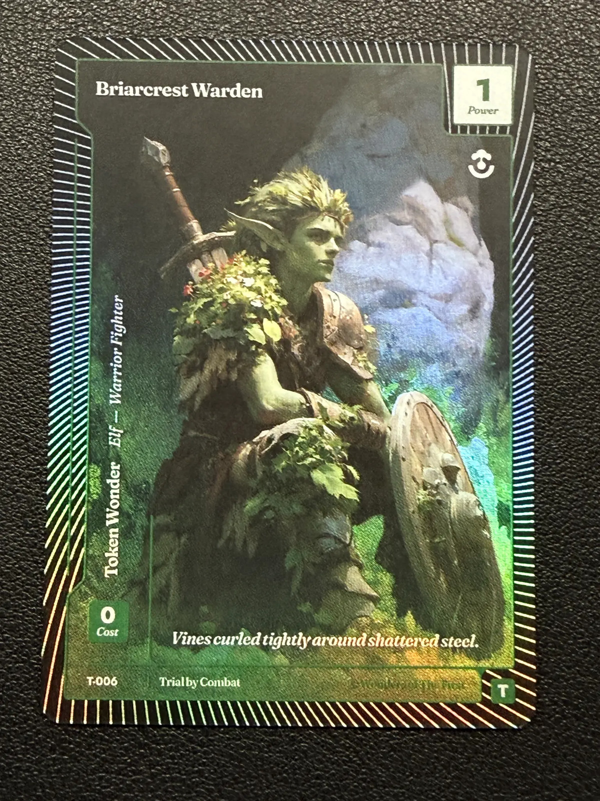 Wonders of the First Trial by Combat Briarcrest Warden T-006 Foil Token