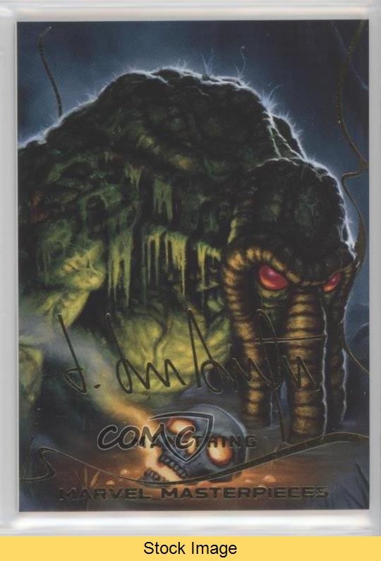 2022 Upper Deck Marvel Masterpieces Gold Foil Level 1 Man-Thing #27 READ 1b8