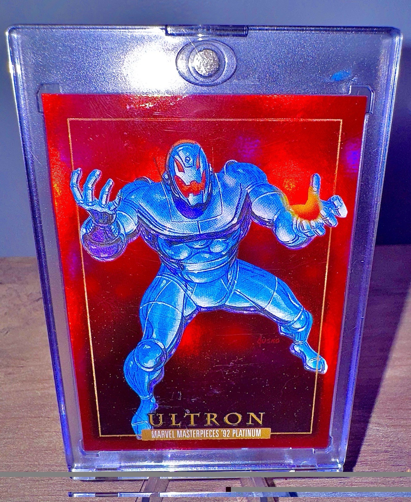 2024 Marvel Masterpieces 92 Platinum Ultron Red PMG #98 22/100 Avengers