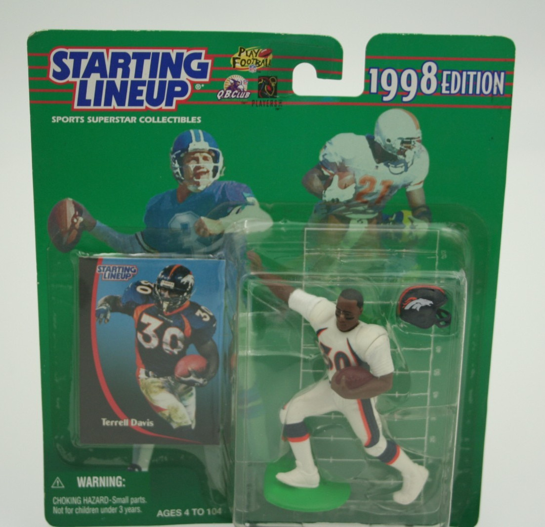 Figurina Terrell Davis 1998 Starting Lineup Nuova con scatola! Broncos (HOF) 