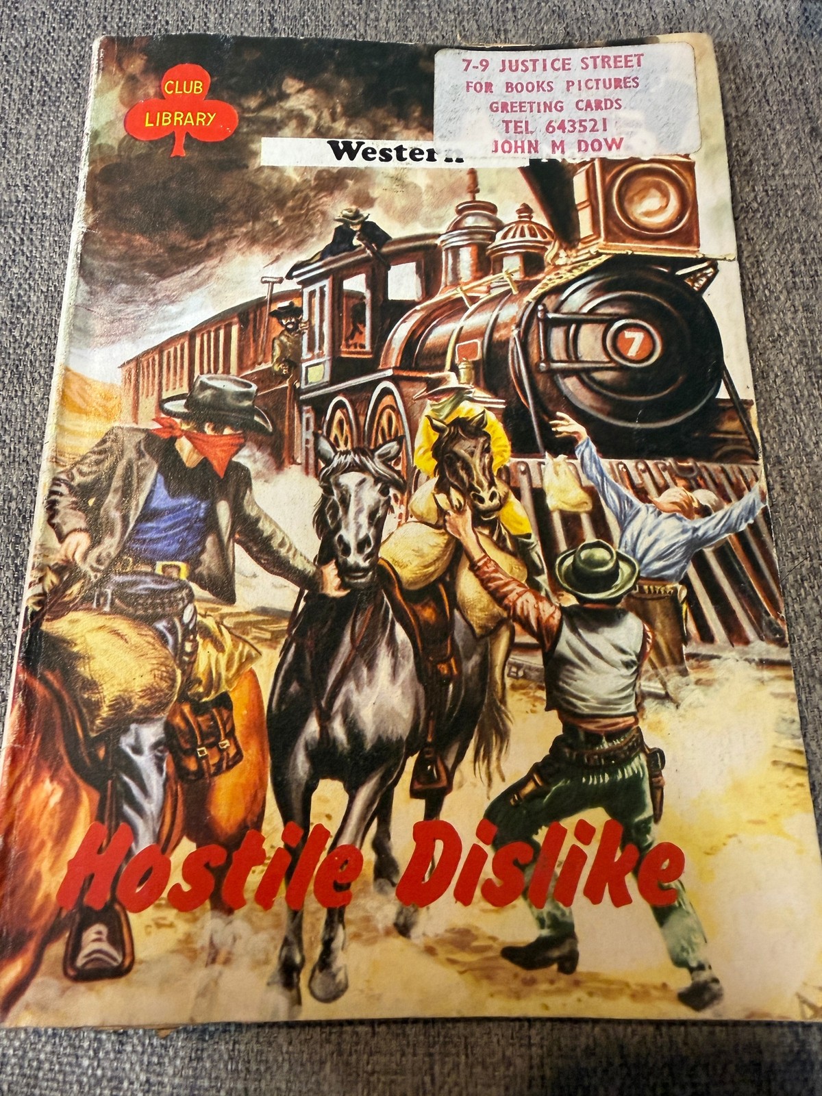 VINTAGE WESTERN LIBRARY COMIC BOOK HOSTILE DISLIKE NEW ENGLISH LIBRARY NO 19