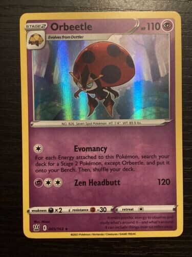 Orbeetle 065/163 - Stili di Battaglia - Holo Foil Rara Carta Pokemon TCG A-23